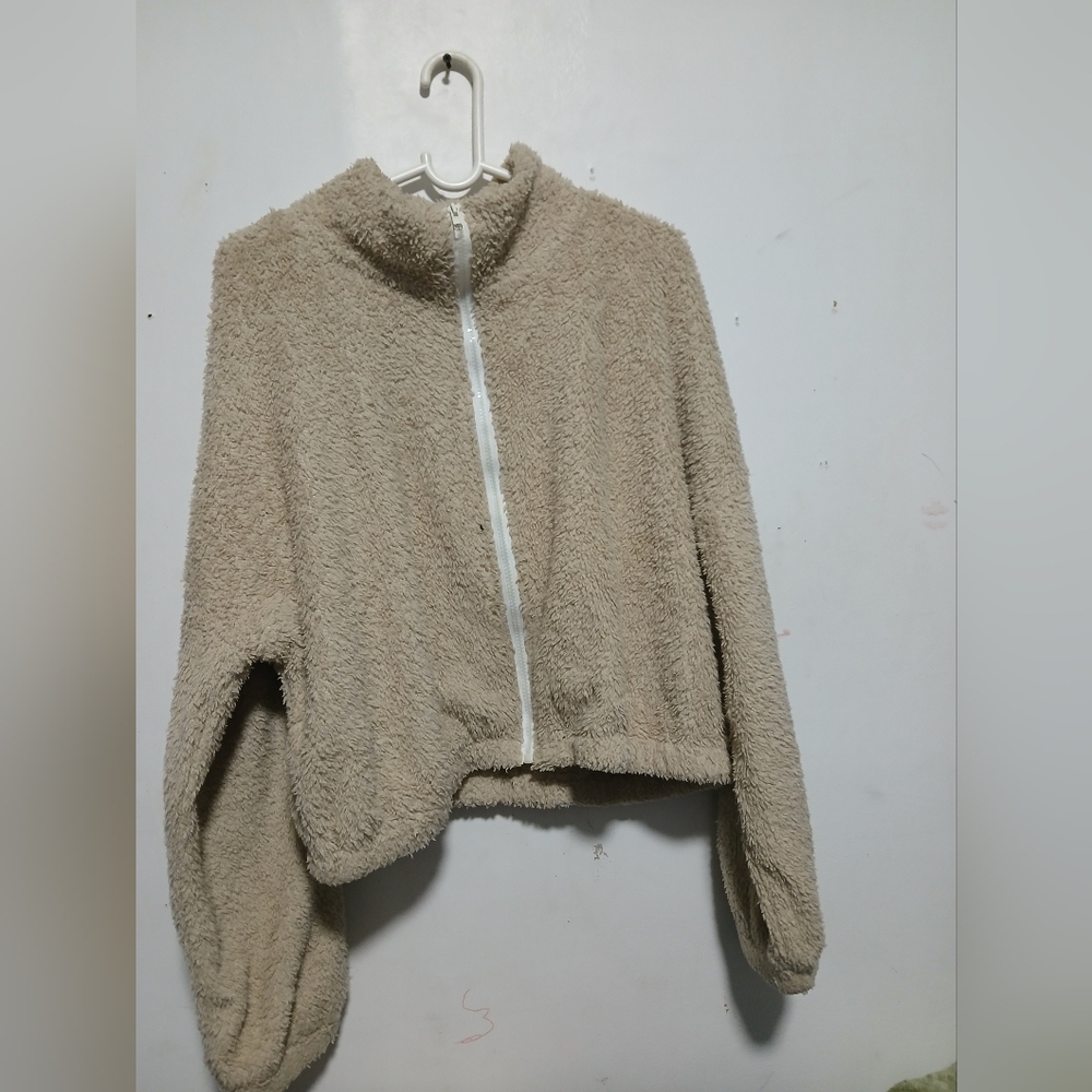SHEIN Tan Teddy Jacket